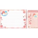 Ano 2013. Conjunto de Papel de Carta Little Twin Stars Made In Japan Sanrio