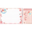 Ano 2013. Conjunto de Papel de Carta Little Twin Stars Made In Japan Sanrio