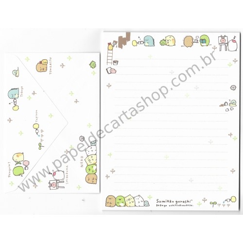 Kit 2 Conjuntos de Papel de Carta Sumikko Gurashi 1 SAN-X