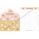 Kit 2 Conjuntos de Papel de Carta Flower Bear Crux Japan