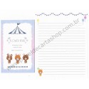 Conjunto de Papel de Carta Flower Bear CLL - Crux Japan