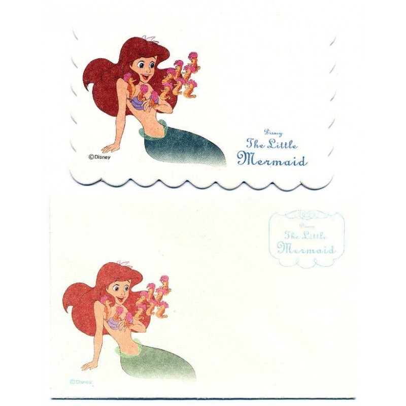 Conjunto de Mini-Cartão Importado Disney The Little Mermaid Japan