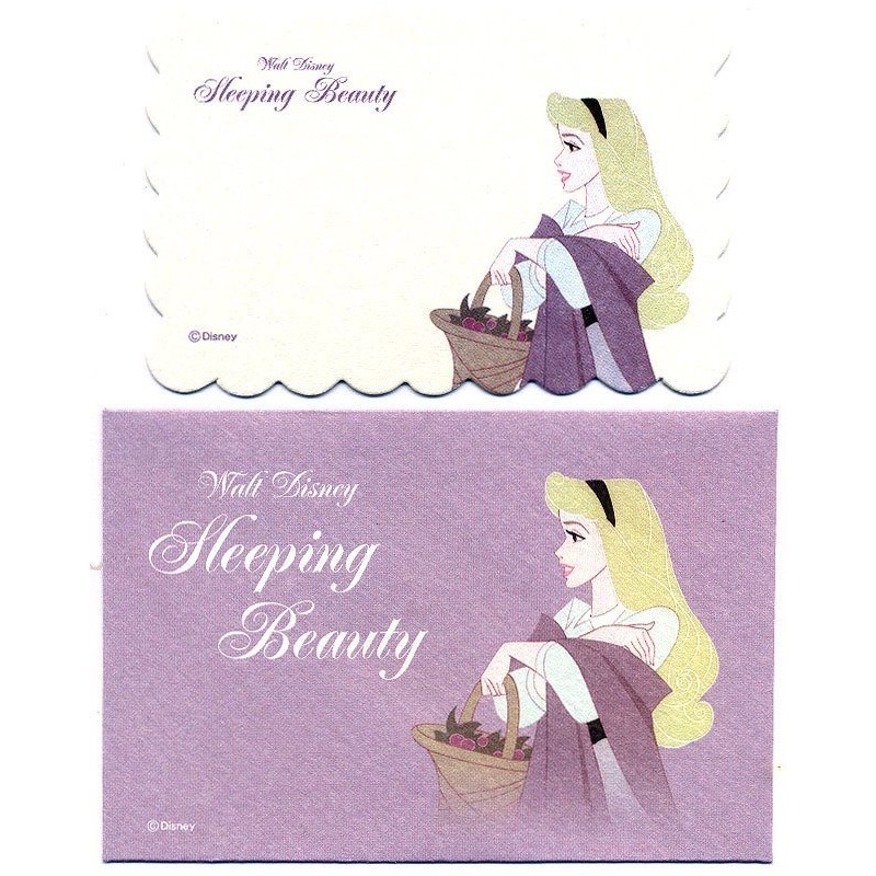 Conjunto de Mini-Cartão Importado Disney The Sleeping Beauty Japan