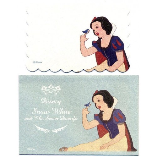 Conjunto de Mini-Cartão Importado Disney The Snow White Japan