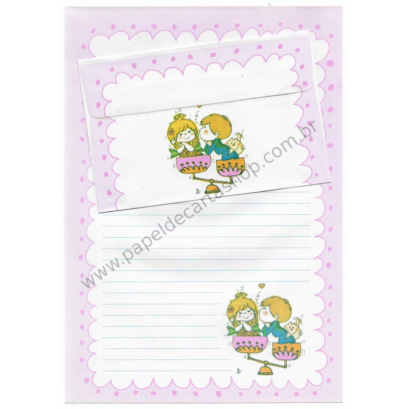 Conjunto de Papel de Carta com envelope ADO MIZUMORI 0035