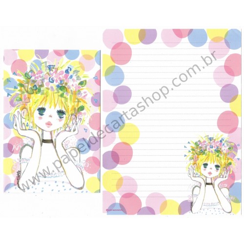 Conjunto de Papel de Carta com envelope ADO MIZUMORI 0036