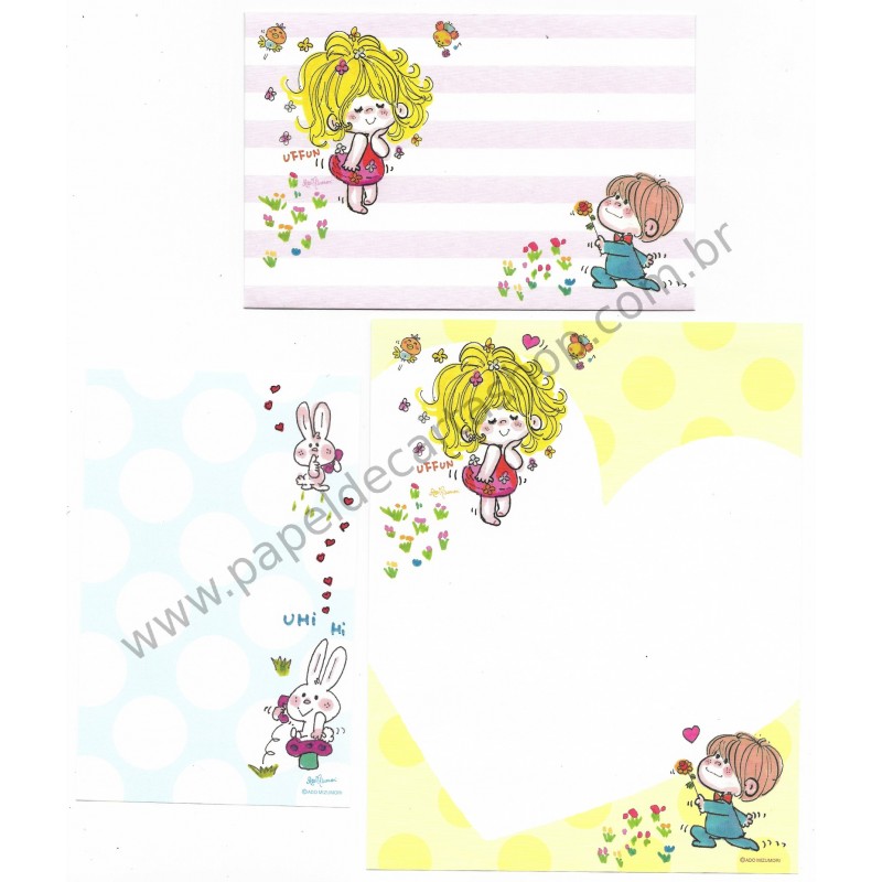 Conjunto de Papel de Carta P com envelope ADO MIZUMORI 0037