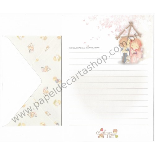 Conjunto de Papel de Carta Importado AMY & TIM 08