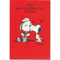Cartão Postal Valentines Antigo VINTAGE Importado Snoopy3