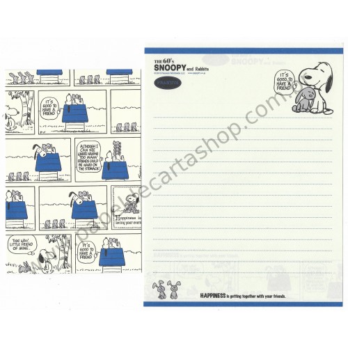 Kit 2 Conjuntos de Papel de Carta The 60's Snoopy CAZ - Peanuts Worldwide LLC