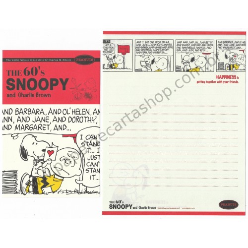 Kit 2 Conjuntos de Papel de Carta The 60's Snoopy CLA - Peanuts Worldwide LLC