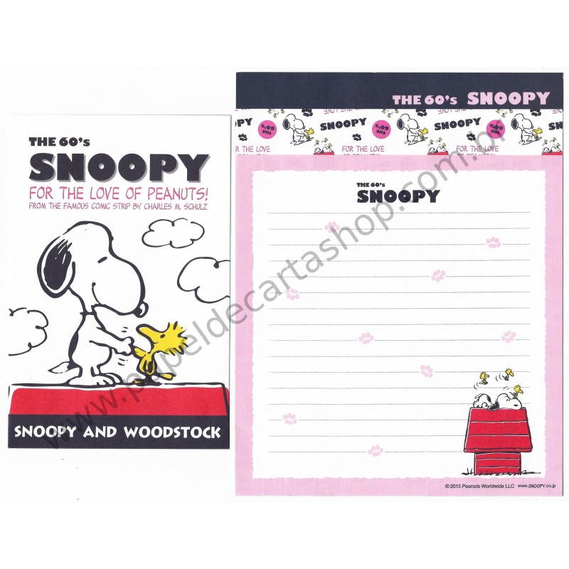 Kit 4 Conjuntos de Papel de Carta The 60's Snoopy CBR - Peanuts Worldwide LLC