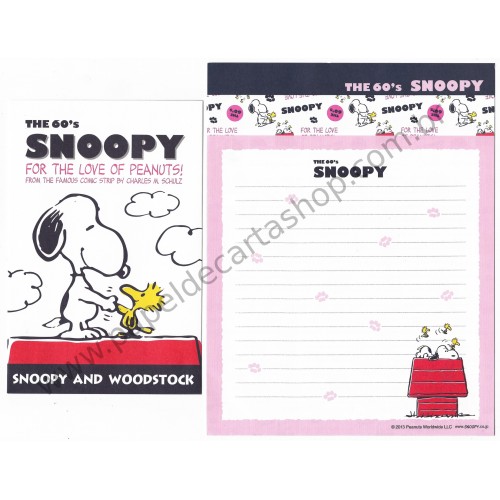 Kit 4 Conjuntos de Papel de Carta The 60's Snoopy CBR - Peanuts Worldwide LLC