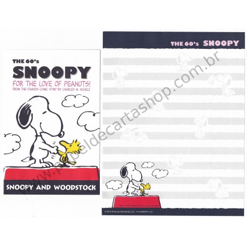 Kit 4 Conjuntos de Papel de Carta The 60's Snoopy CBR - Peanuts Worldwide LLC