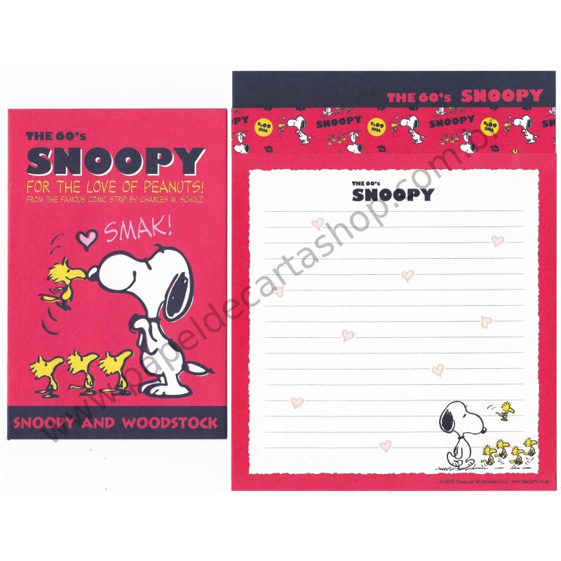 Kit 4 Conjuntos de Papel de Carta The 60's Snoopy CMA - Peanuts Worldwide LLC