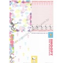 Kit 4 Notas SNOOPY Letras CAZ Peanuts japan