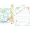 Ano 2015. Kit 2 Conjuntos de Papel de Carta Little Twin Stars Bright Sanrio