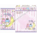 Ano 2013. Kit 2 Conjuntos de Papel de Carta Little Twin Stars Animals Sanrio