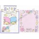 Ano 2013. Kit 2 Conjuntos de Papel de Carta Little Twin Stars Animals Sanrio