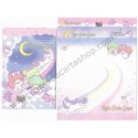Ano 2015. Kit 2 Conjuntos de Papel de Carta Little Twin Stars Moonbeams Sanrio