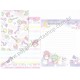 Ano 2015. Kit 2 Conjuntos de Papel de Carta Little Twin Stars Moonbeams Sanrio