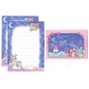 Ano 2014. Conjunto de Mini Papel de Carta Little Twin Stars (CLL) Sanrio