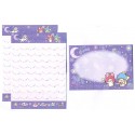 Ano 2014. Conjunto de Mini Papel de Carta Little Twin Stars (CRS) Sanrio