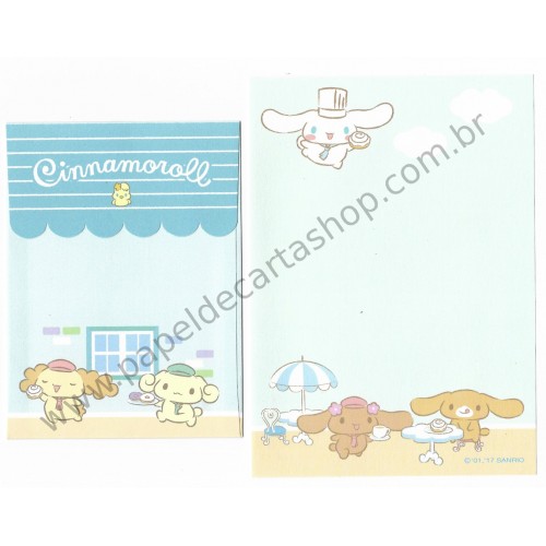 Ano 2017. Kit 3 Conjuntos de Papel de Carta Cinnamoroll Sanrio