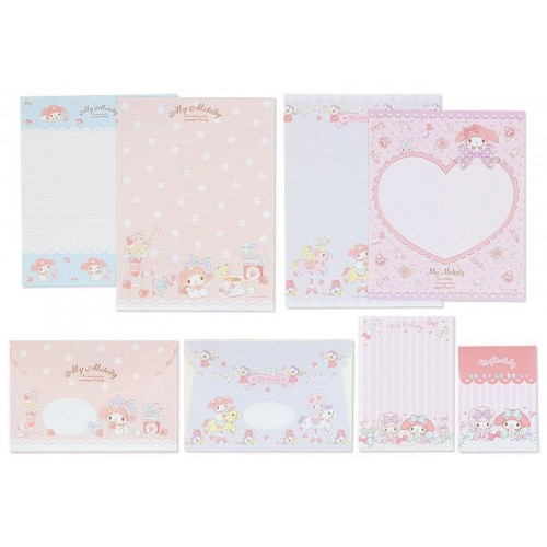 Ano 2017. Kit 3 Conjuntos de Papel de Carta My Melody Sanrio