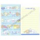 Ano 2006. Conjunto de Mini-Papel de Carta Cinnamoroll Shopping Sanrio