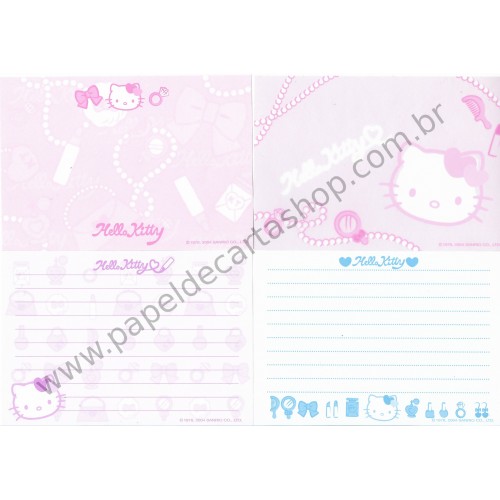 Ano 2003. Kit 2 Notas Hello Kitty Strawberry Scented Sanrio