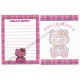Ano 2009. Kit 2 Notas Hello Kitty Tartan 35th Anniversary Sanrio