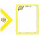 Conjunto de Papel de Carta Antigo Importado Ziggy Yellow - A.G.