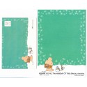 Conjunto de Papel de Carta Antigo Importado Ziggy Green