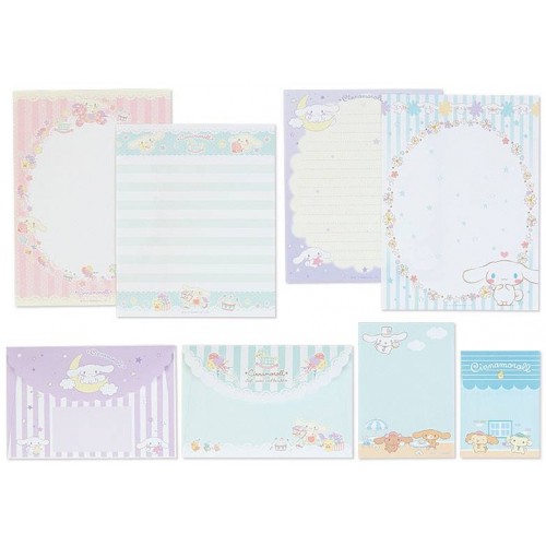 Ano 2017. Kit 3 Conjuntos de Papel de Carta Cinnamoroll Sanrio