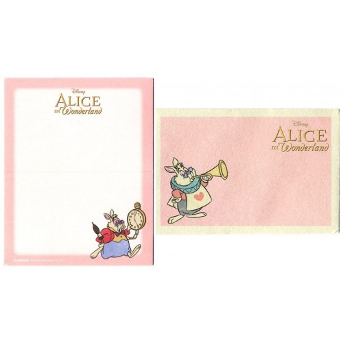 Conjunto de Mini-Cartão de Mensagem Importado Disney ALICE Japan