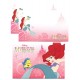 Conjunto de Mini-Papel de Carta Importado Disney Little Mermaid Japan