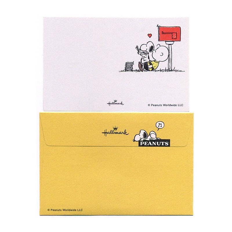 Mini-Cartão de Mensagem Importado Peanuts Snoopy CAM Japan