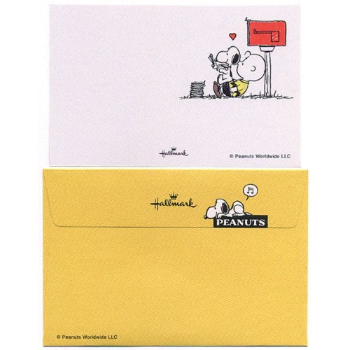 Mini-Cartão de Mensagem Importado Peanuts Snoopy CAM Japan