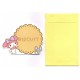 Ano 2014. Conjunto de Mini-Cartão de Mensagem Sanrio My Melody Dots CAM