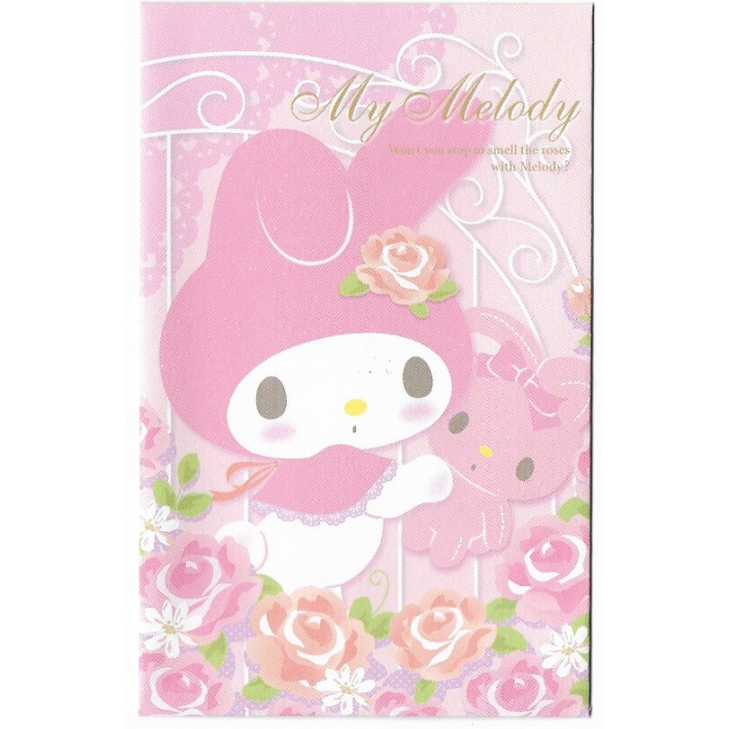 Ano 2013. Mini-Envelope MY MELODY Roses Sanrio
