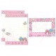 Ano 2014. Conjunto de Mini Papel de Carta Little Twin Stars (CRSI) Sanrio