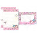 Ano 2014. Conjunto de Mini Papel de Carta Little Twin Stars (CRSI) Sanrio