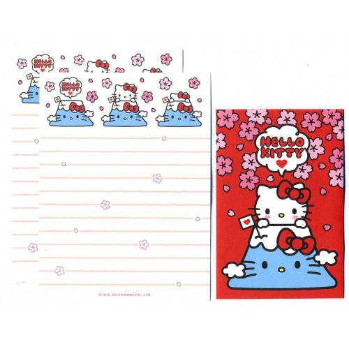 Ano 2013. Conjunto de Mini-Papel de Carta Hello Kitty Fuji Sanrio