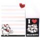 Ano 2012. Kit 2 Conjuntos de Mini-Papel de carta I Love Hello Kitty