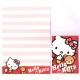 Ano 2012. Kit 2 Conjuntos de Mini-Papel de carta Hello Kitty & Bear Sanrio