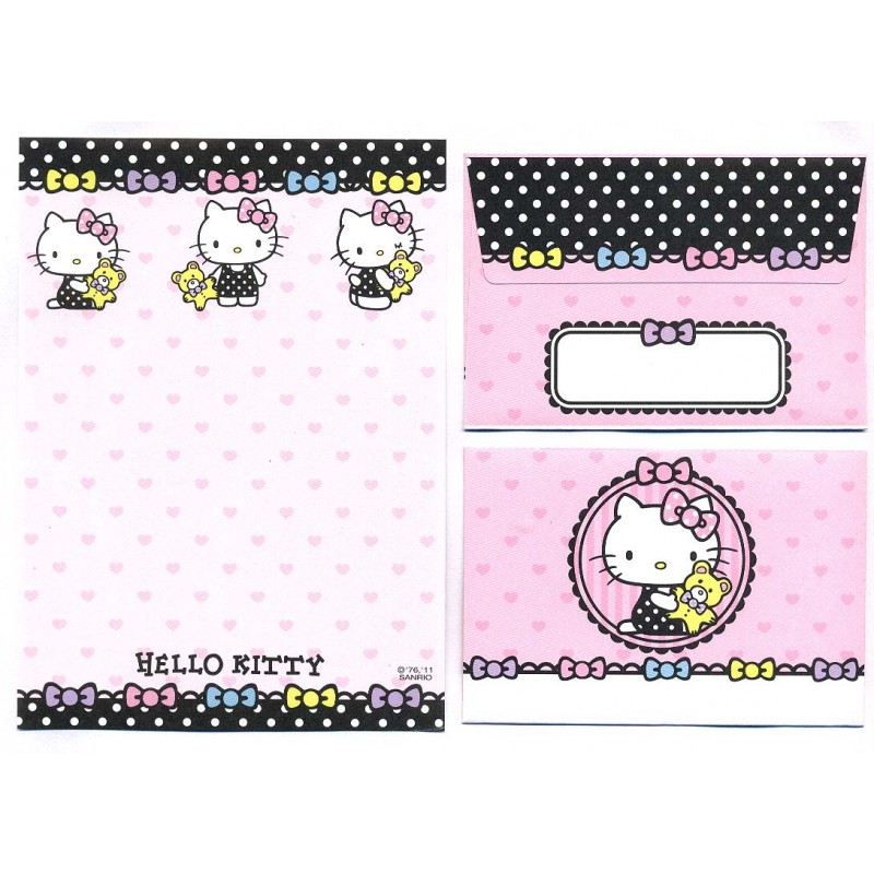 Ano 2011. Conjunto de Mini-Papel de carta Hello Kitty CRS1 Sanrio