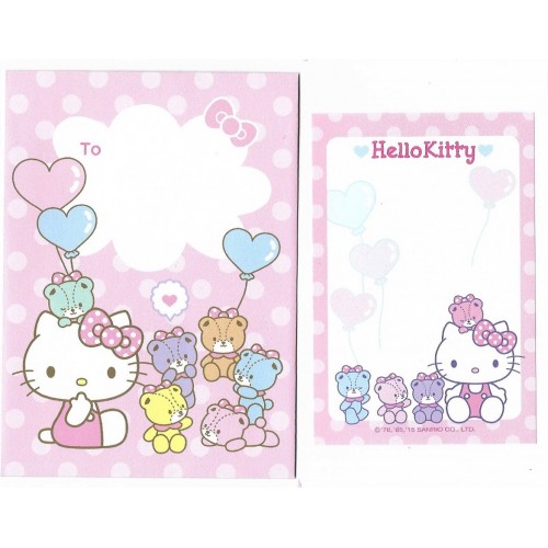 Ano 2015. Conjunto de Mini-Papel de carta Hello Kitty CRS Sanrio