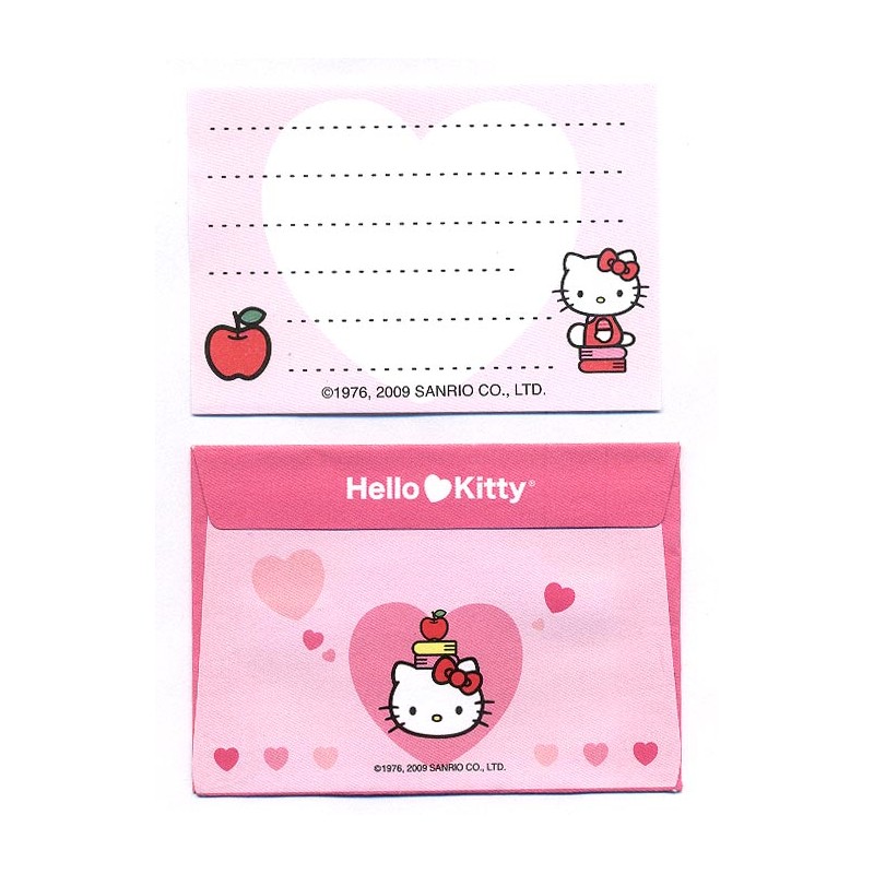 Ano 2009. Conjunto de Mini-Papel de Carta Hello Kitty CBR2 Sanrio