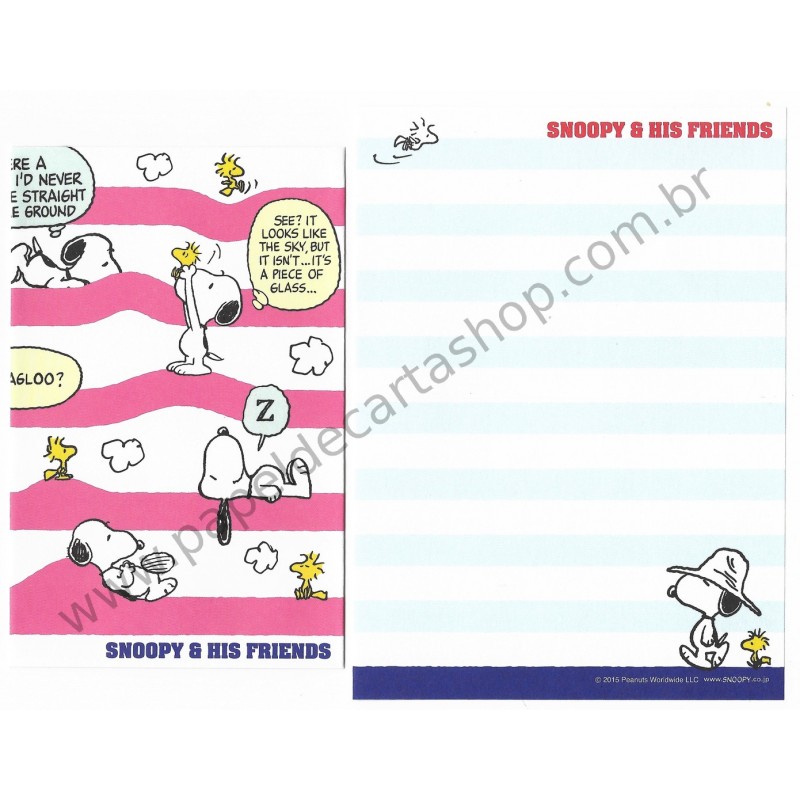 Conjunto de Mini-Papel de Carta SNOOPY & Friends CRS Peanuts